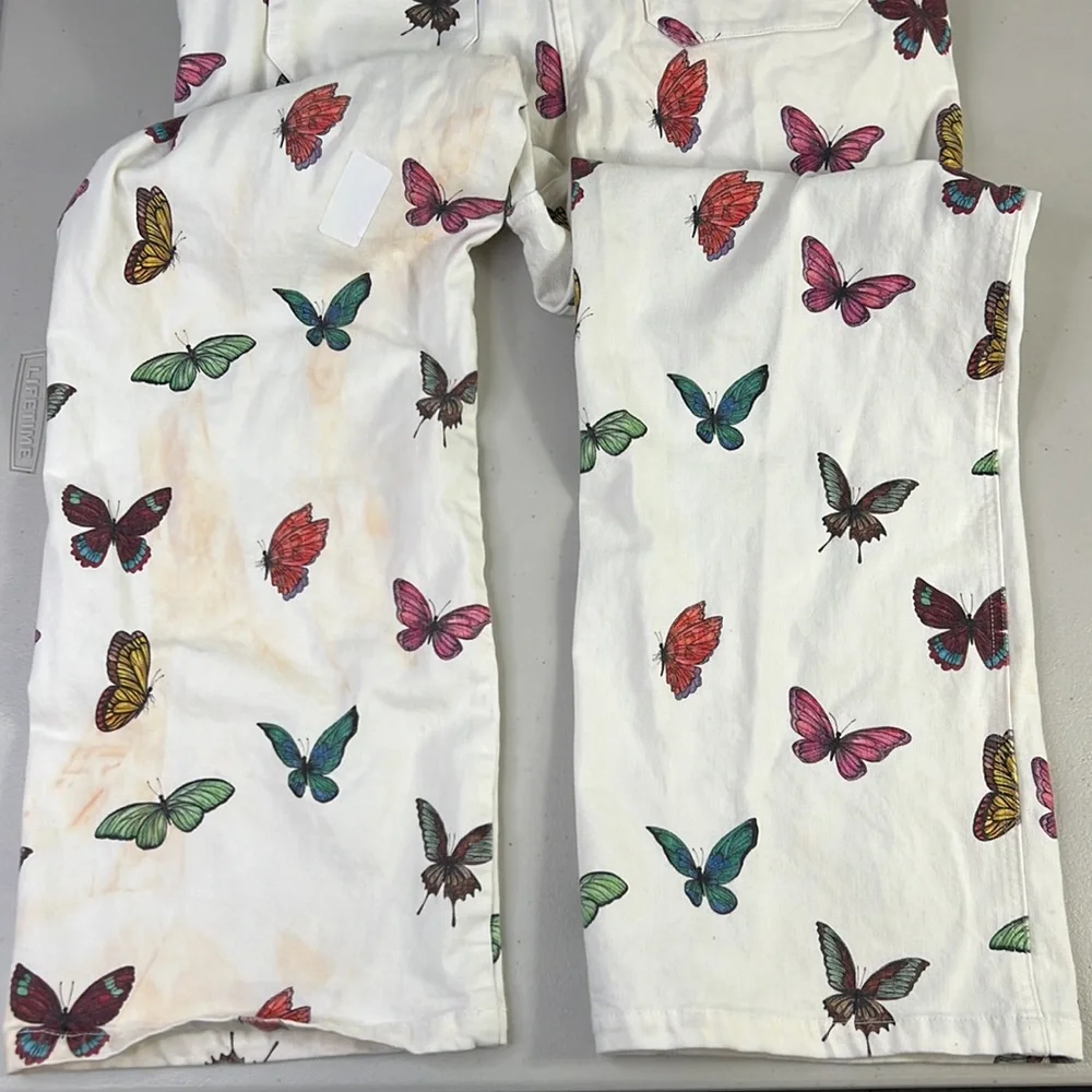 Rent the runway sz 12 Rachel Antonoff clem butterfly pattern jumpsuit rainbow - Picture 12 of 12